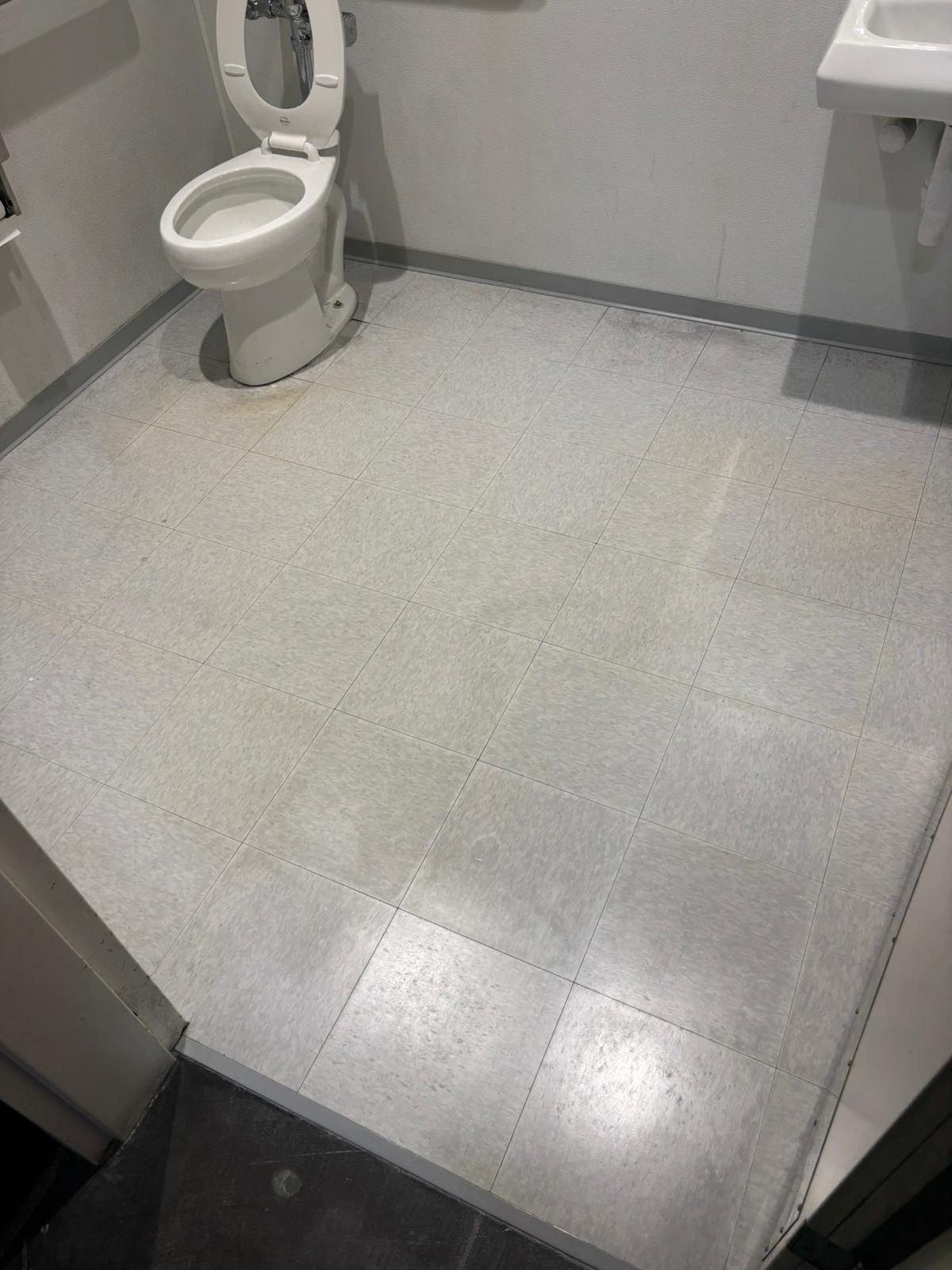 Attention to detail in bathroom cleaning showing spotless corners and edges
